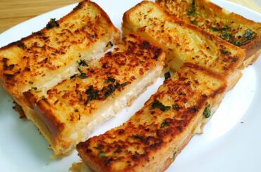 ഈസി & ടേസ്റ്റി ഗാർലിക്  ചീസ് ബ്രെഡ് /Garlic Cheese Bread, Easy Snack