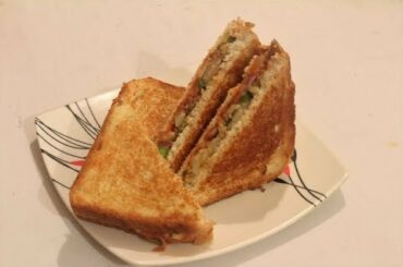 Spicy Capsicum Potato Sandwich | Quick Breakfast Recipes!!kids Tiffin box ideas