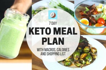 KETOGENIC DIET Meal Plan - 7 DAY FULL MEAL PLAN for Beginners