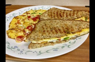 The Perfect Omelette Sandwich/ Perfect Recipe for Kids Lunch Box...
