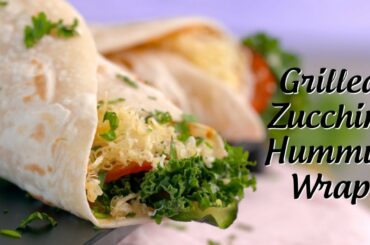 Grilled Zucchini Hummus Wrap Recipe | Zucchini Hummus Wraps | Easy Healthy Recipes By Sneha