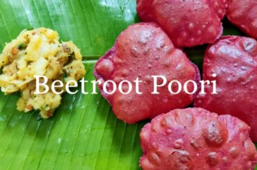 Beetroot Poori Recipe | Healthy Poori Recipe | Healthy Breakfast Recipe