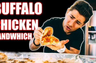 Healthy Buffalo Chicken Sandwich | Low Carb High Protein Macro Friendly Recipe | Fast Food Recipe