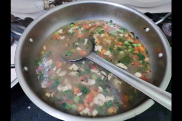 Mixed Tasty Vegetable Soup Recipe | Mix Veg Soup | Pooja's Kitchen | Healthy Vegetarian Soup
