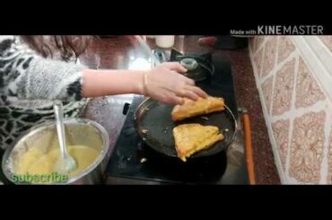 5 minute breakfast recipe||Quick Tiffin Recipe || Tava Bread Pakoda