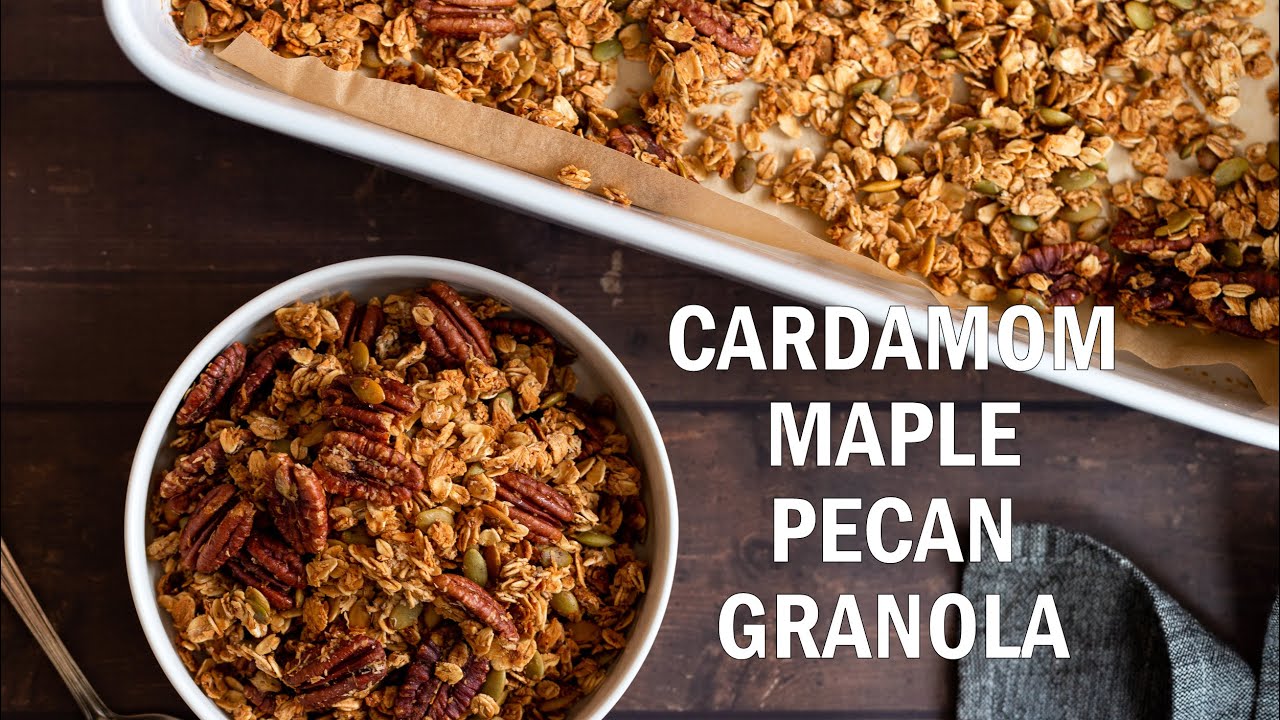CARDAMOM MAPLE PECAN GRANOLA – no Oil | Vegan Richa Recipes CARDAMOM MAPLE PECAN GRANOLA - no Oil | Vegan Richa Recipes