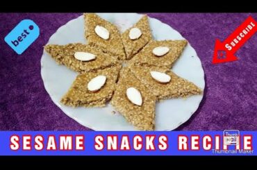 SESAME SNACKS (WINTER SPECIAL ) HEALTHY AND TASTY RECIPIE BY SHAGGYY KITCHEN
