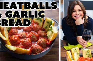 Rachael Ray Makes Roasted Meatballs with Garlic Bread | Food Network