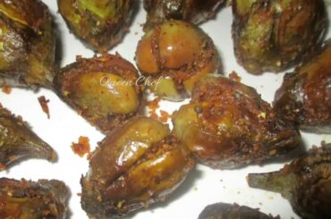 How to make Stuffed Eggplant Fry | Vankaya Fry | Veg Recipes | Queen Chef