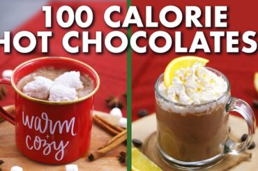 100 Calorie Hot Chocolates 5 Ways + Clean, Vegan Marshmallows