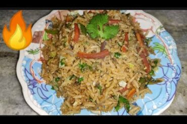 Veg Fried Rice Chinese Style Healthy Diet Recipe