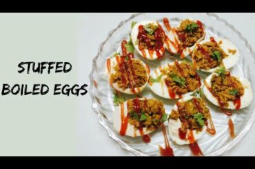 Soyabean stuffed Boiled Eggs|Healthy snack recipe|ChulhaChauka