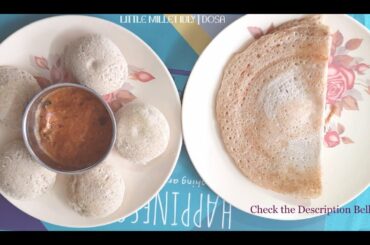 How to Prepare Millets Idly | Dosa / Weigh Loss Recipe/ సామలుతో ఇడ్లి | దోశలు Healthy Diet Recipes.