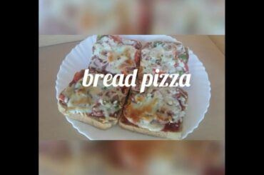 Healthy BREAD PIZZA recipe.How to make bread pizza. Easy and Quick Homemade pizza