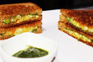 Veg Sandwich Recipe for Lunch Box | Healthy Sandwich for Lunch | Protein Veggie Sandwich