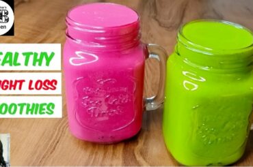 How to make Super Healthy Weight Loss Smoothie | Pink and Green Smoothie | Harman Brar's kitchen