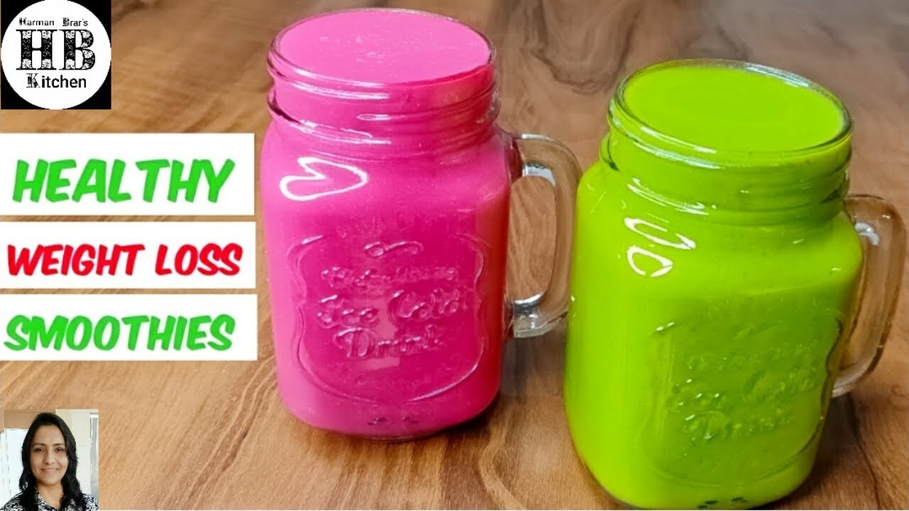 How to make Super Healthy Weight Loss Smoothie | Pink and Green Smoothie | Harman Brar's kitchen How to make Super Healthy Weight Loss Smoothie | Pink and Green Smoothie | Harman Brar's kitchen