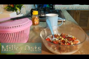Milk Oats Recipe | Quick and easy #oatmeal #vloggerbirdkitchen #healthybreakfast