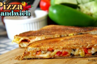 Pizza Sandwich Recipe | Easy Sandwich Recipes | Quick Breakfast Recipes  kids Tiffin box ideas