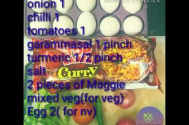 Veg&nonVeg maggi/bachelors recipes/rainyseason recipe/easyrecipe/eggrecipe/kidsspecial/onepot recipe
