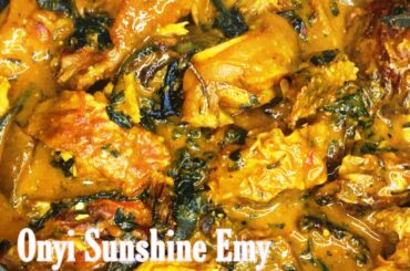 How to Make Ogbono Soup with Bitterleaf | Nigerian Recipe | Onyi Sunshine Emy