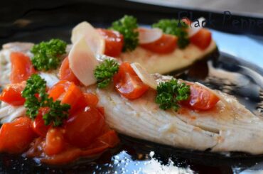 Sea Bream with Crazy Water Sauce – Fish in Acqua Pazza Recipe | Black Pepper Chef