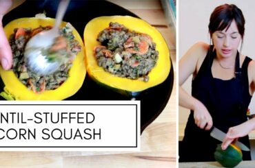 Lentil Stuffed Acorn Squash | How to Make Dinner