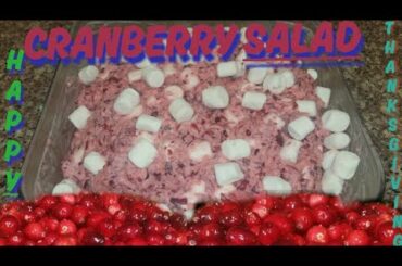 CRANBERRY SALAD|FULL RECIPE|HOMEMADE.