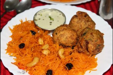 How To Make Semiya Kesari | Onion Bonda Tamil | Tea Time Snacks Recipes In Tamil