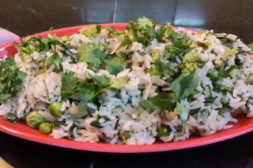 How to make Healthy Green Rice Recipe | Indian food Recipes | Family Food Recipes