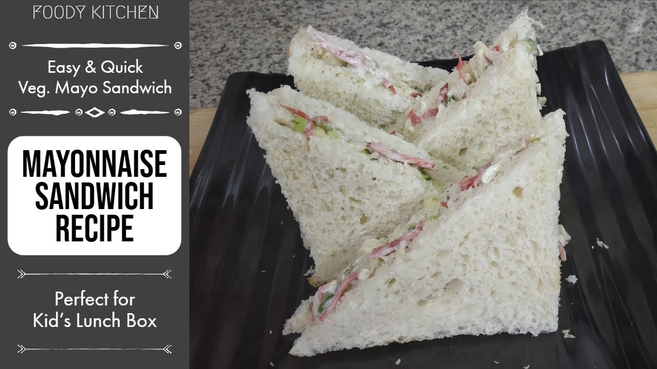 Mayonnaise Sandwich Recipe | Veg. Mayo Salad Sandwich Mayonnaise Sandwich Recipe | Veg. Mayo Salad Sandwich