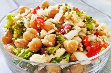 Broccoli Chickpea Salad Recipe for Weight Loss | How to Make Broccoli and Chickpea Salad