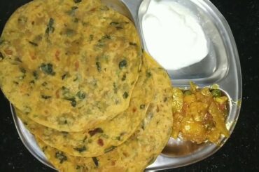 Methi ka Paratha healthy food step by step easy to make
