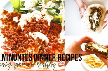 EASY 10 MINUTE DINNER RECIPES | Healthy Dinner Ideas | Perfect for Meal prepping