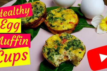 Healthy Vegetarian Egg Muffin Cups - Vegetarian Breakfast Recipes - Healthy Breakfast Ideas