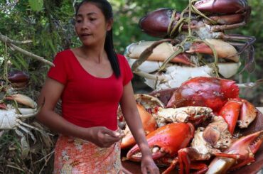 Cooking Crabs with Peppers - Yummy Crab for lunch food ideas, Cooking videos & eating show Ep 14