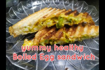 Healthy Crispy boiled egg sandwich|How to make egg sandwich|Easy sandwich recipe