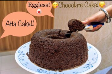 Eggless Atta Chocolate Cake by Junior Chef - Healthy Cake Recipe