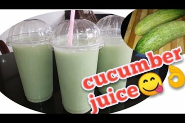 cucumber juice ||Healthy & Tasty cucumber shake 👍😋