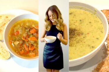 3 LOW-FAT SOUP RECIPES! EASY MEALS FOR WEIGHT LOSS iHerb Collaboration - Melissa Alexandria