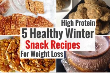 5 Healthy Easy Winter Snack Recipes | Nuts & Seeds Special | Weight Loss | Office Snacks