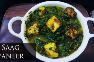 Saag paneer recipe|| indian dinner recipe || spinach- methi with paneer