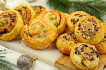 3 Puff Pastry Pinwheel Recipes | Holiday Appetizers