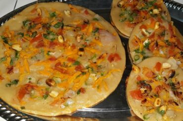 Atta Uttapam | Instant Gehu Atta ka Uttapam Recipe | आटे का उतपम | Healthy Breakfast Recipe | Nasta