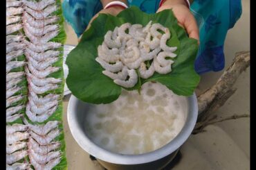 Healthy Breakfast Recipe || মুখে লেগে থাকবে চিংড়ি মাছ ভাতে দিয়ে লাউ পাতা দিয়ে মাখা এই রেসিপি