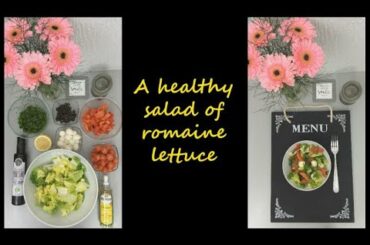 A healthy salad of romaine lettuce. ^^