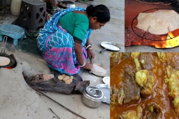 Mutton Curry with Bread Recipe / Mutton and Roti Amazing Recipe