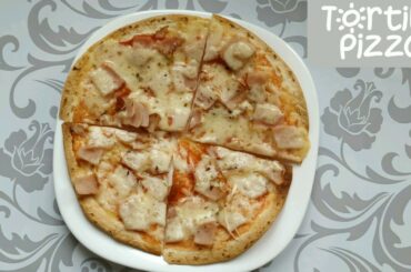 Low Calorie Tortilla Pizza - Ready in 10 minutes | 437 calories