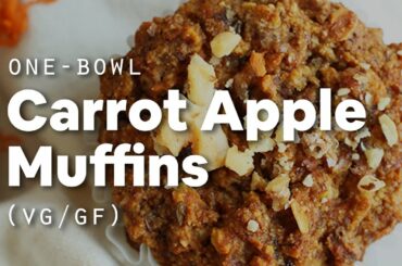 1-Bowl Carrot Apple Muffins (Vegan + GF) | Minimalist Baker Recipes