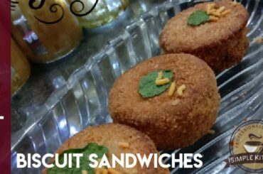 Biscuit Sandwiches|Easy and quick recipe|Snacks|Lunch box ideas|Teatime menu